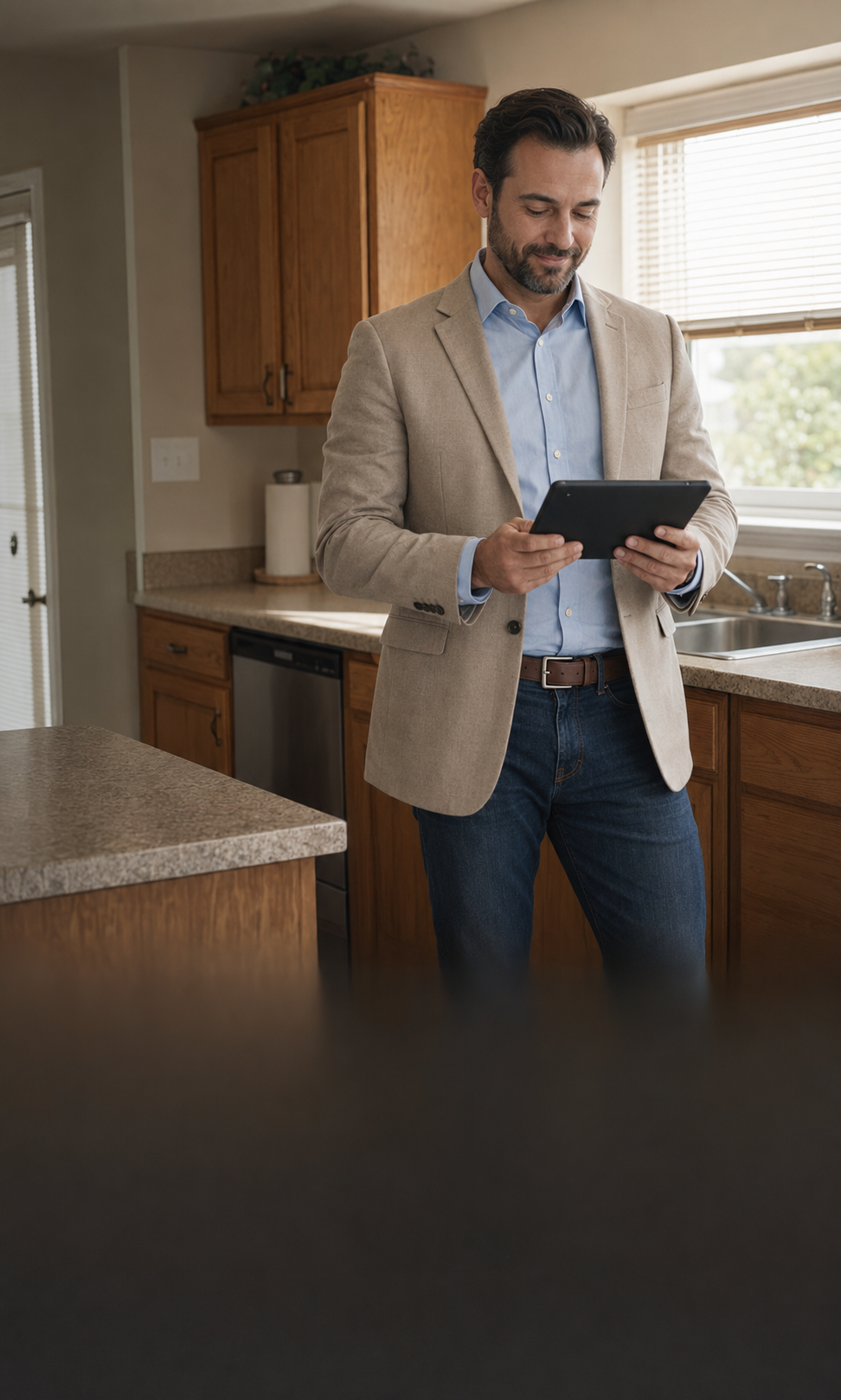 Realtor reviewing a property opportunity